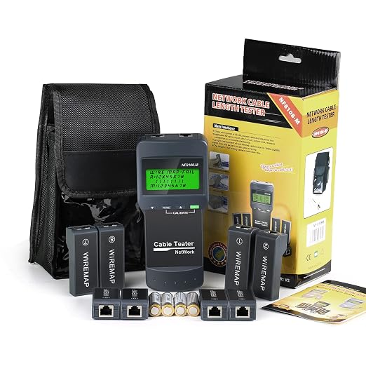 RJ45 Network Cable Tester, VXSCAN 8 Remote Units Network LAN Length Ethernet - Image 7