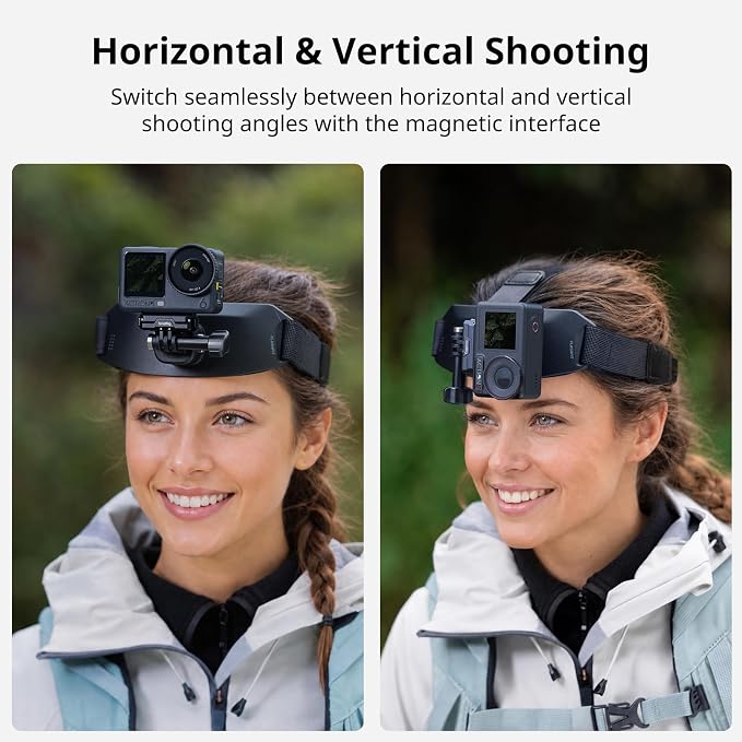 SMALLRIG Head Strap Mount with Magnetic Quick Release One-Click Button Adapter - Image 6