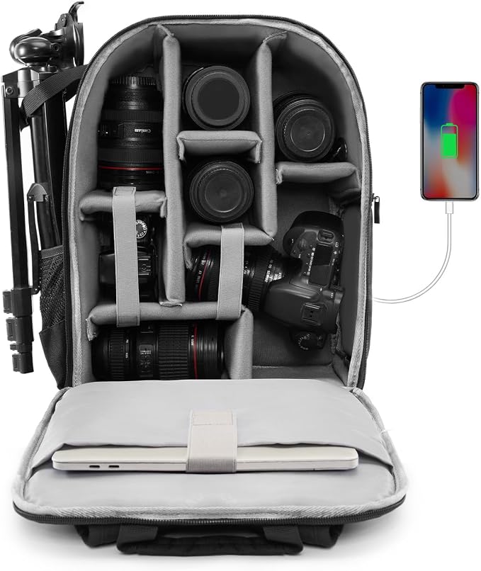 CADeN Camera Backpack Bag for DSLR/SLR Mirrorless Camera Waterproof by CADeN