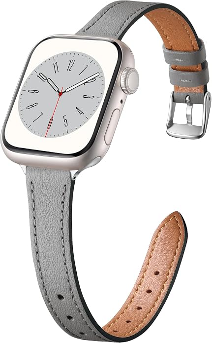 Charlam Slim Leather Band Compatible by Charlam