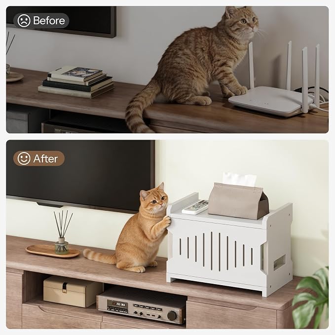 HOOBRO Wi-Fi Router Box Hider, WiFi Router Storage Box - Image 5