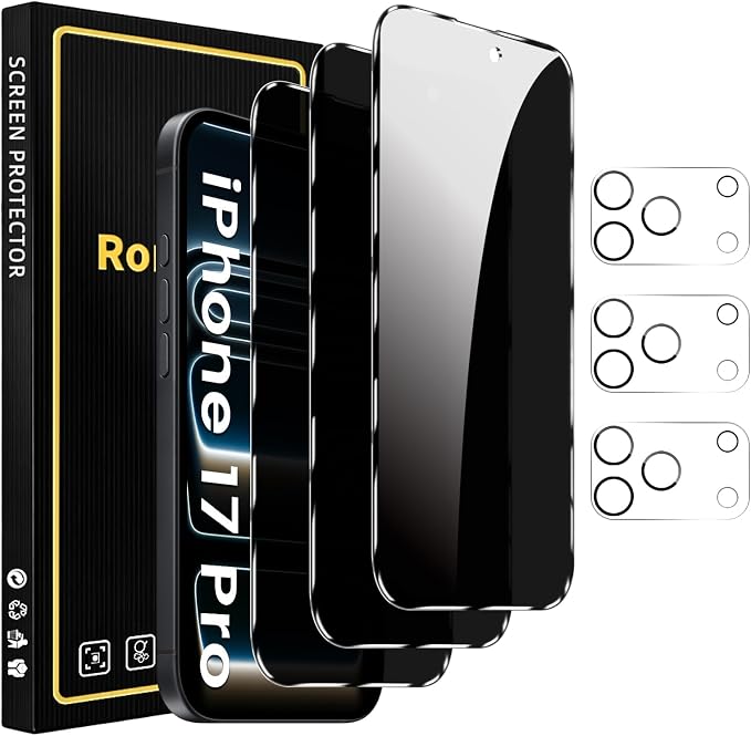 Romkasi 3 Pack Privacy Screen Protector by Unknown