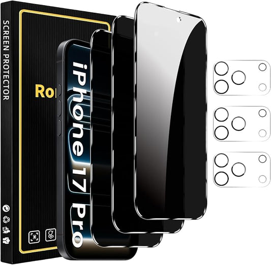 Romkasi 3 Pack Privacy Screen Protector by Unknown