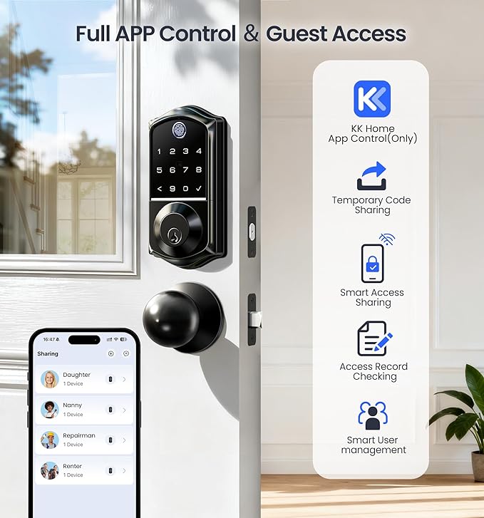 Veise VE017-K Fingerprint Smart Lock - Image 2
