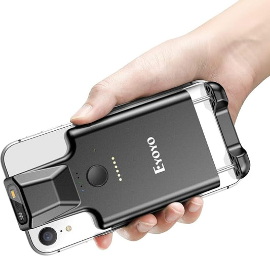 Eyoyo Upgraded QR Code Scanner Bluetooth Android Barcode Scanner, Portable Back by Eyoyo