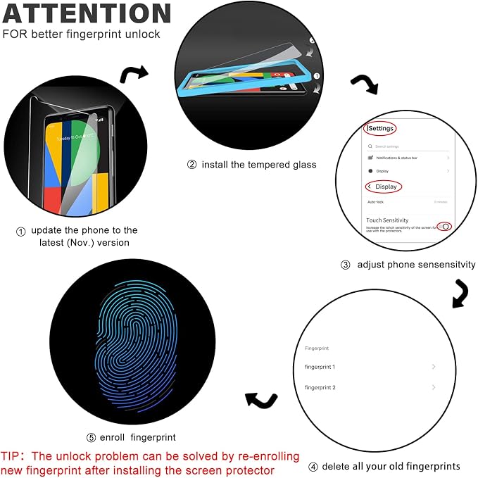 OMOTON [4 Pack Screen Protector - Image 3
