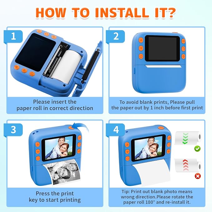 Instant Print Camera for Kids, Christmas Birthday Gifts for Girls Boys - Image 7