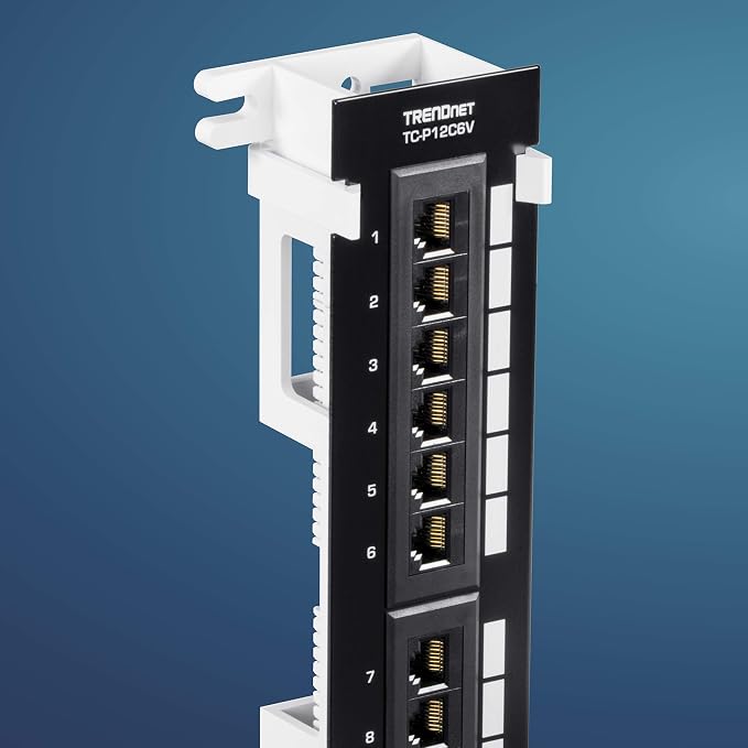 TRENDnet 12-Port Cat6 Unshielded Patch Panel, Wall Mount, Included 89D Bracket - Image 2