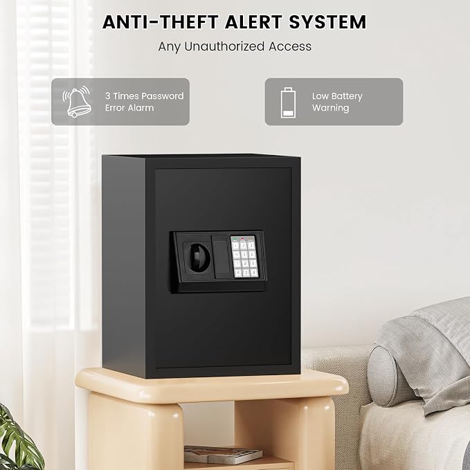 16.54 Inches Tall Safe Box, 2.5 Cuft Home Safe - Image 8