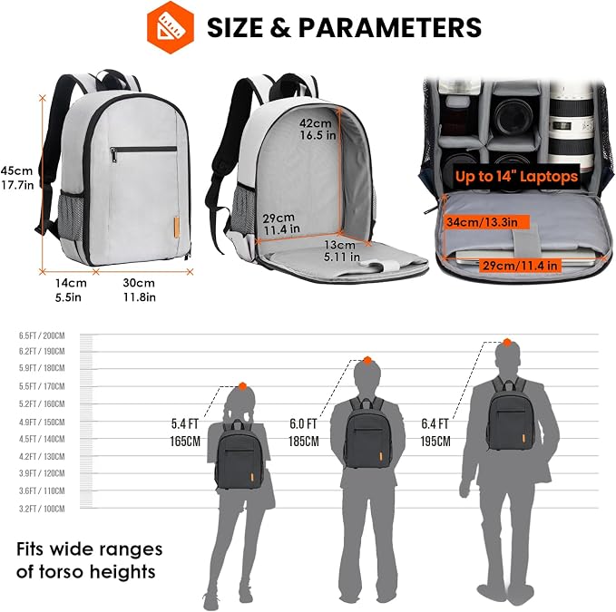 TARION Camera Backpack Bag for Photographers: DSLR Camera Bag - Image 8