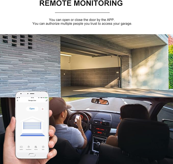 Tuya WiFi+BT Smart Garage Door Opener Controller Kit Intelligent Garage - Image 7