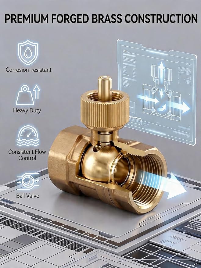Smart WiFi Water Valve, Brass Motorized Ball Valve - Image 5