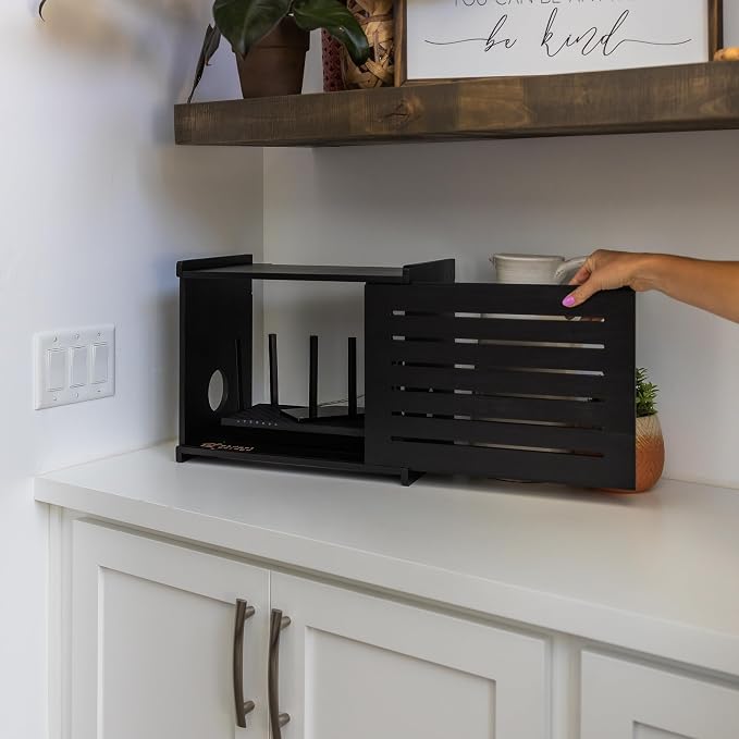 Wooden WiFi Router Storage Box - Image 7