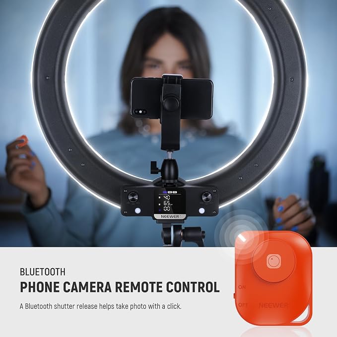 NEEWER 18 Inch RGB LED Ring Light APP Control - Image 6