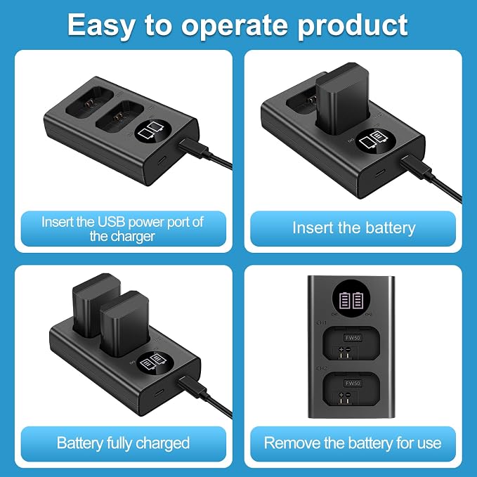 NP-FW50 1500mAh Rechargeable Lion Battery - Image 5