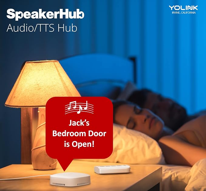 YoLink LoRa Smart Outdoor Contact Sensor & SpeakerHub Starter Kit: SpeakerHub - Image 9