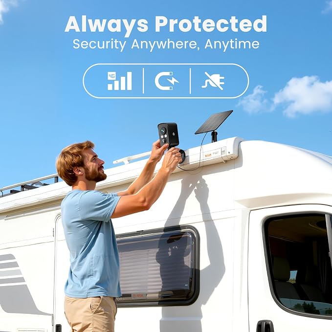Cellular Security Camera Wireless Outdoor, No WiFi Need, Battery & Solar Powered - Image 3
