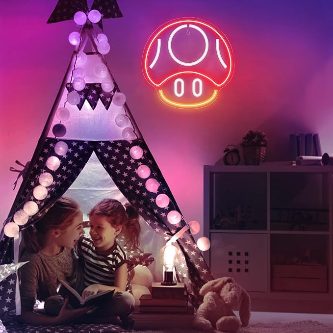 Kavaas Gaming Neon Sign, Mushroom Neon Sign - Image 6