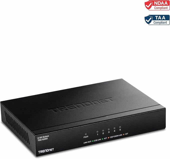 TRENDnet 5-Port Unmanaged 2.5G Gaming Switch, 5 x 2.5GBASE-T Ports, 25Gbps - Image 12