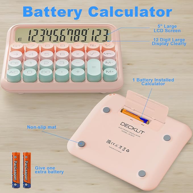DECKLIT Battery Desk Calculator - Image 3