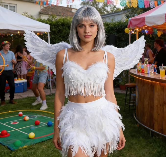3PCS Medium White Angel Wings - Image 5