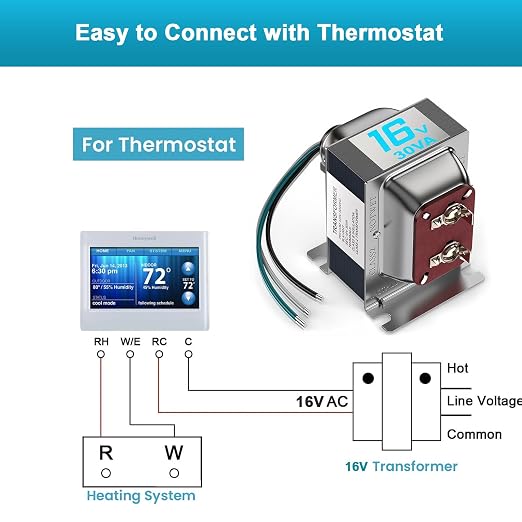 16V 30VA Doorbell Transformer for Ring Video Doorbells, Compatible - Image 6