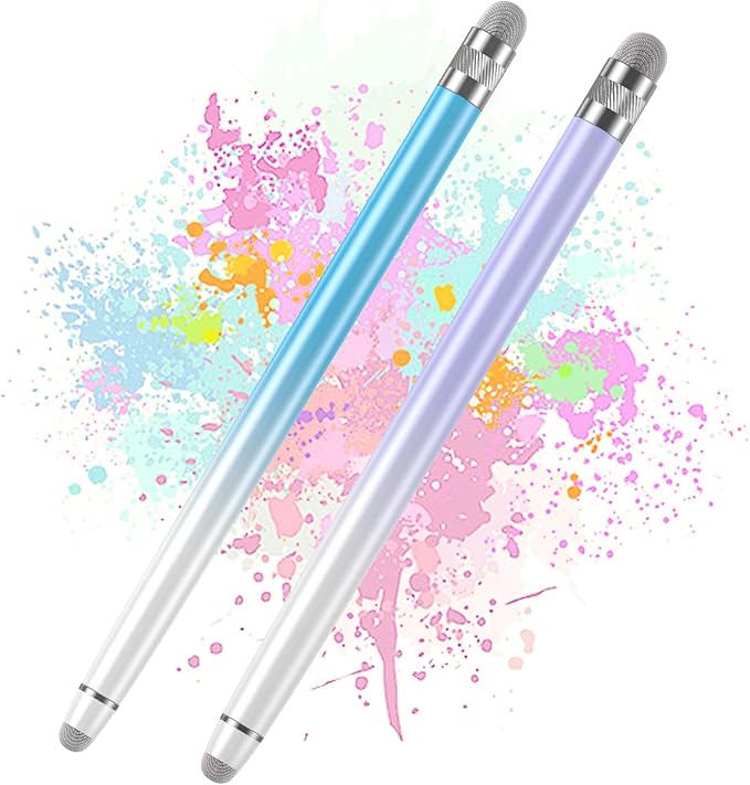 Bopomofo 2PCS Stylus Pens for Touch Screens, Stylus Pen for iPhone/iPad/Tablet by Bopomofo