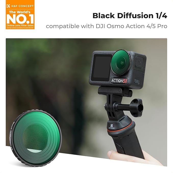 K&F Concept Push-in Black Diffusion 1/4 Filter - Image 2