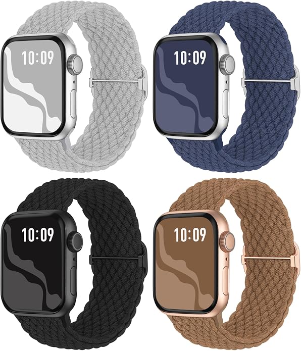 4 Pack Braided Stretchy Bands Compatible by Suitisbest