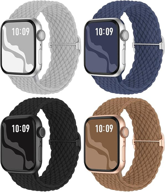4 Pack Braided Stretchy Bands Compatible by Suitisbest