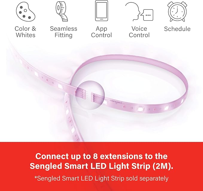 Sengled Smart Zigbee Multicolor Light Strip, 2M Base Kit, Hub Required - Image 4