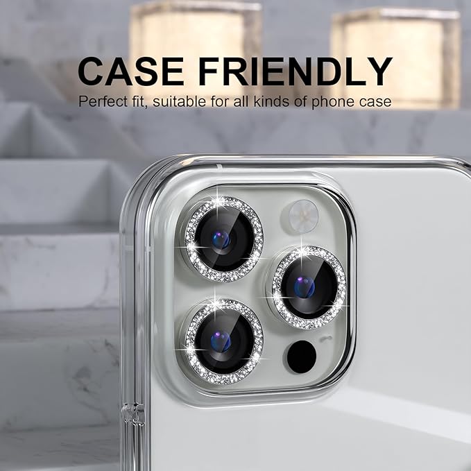 Choiche Compatible for iPhone 16 Pro/iPhone 16 Pro Max Camera Lens Protector - Image 4