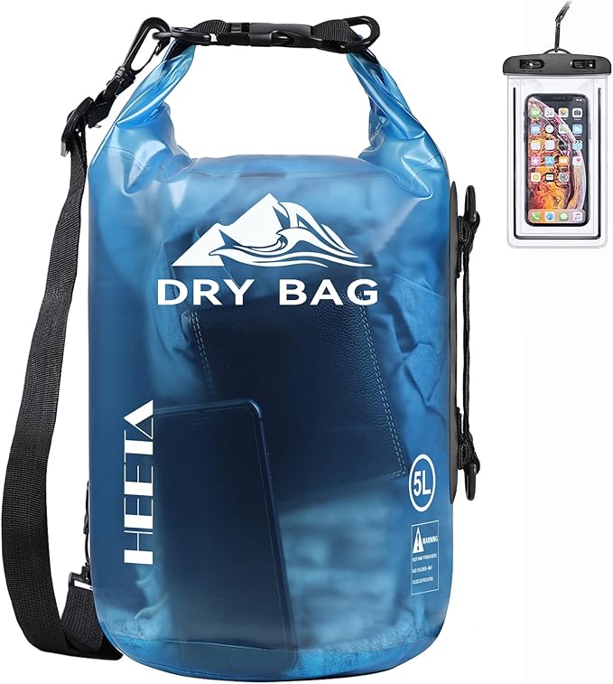 HEETA Dry Bag Waterproof for Women Men, 5L/10L/20L/30L/40L Roll Top Lightweight by HEETA