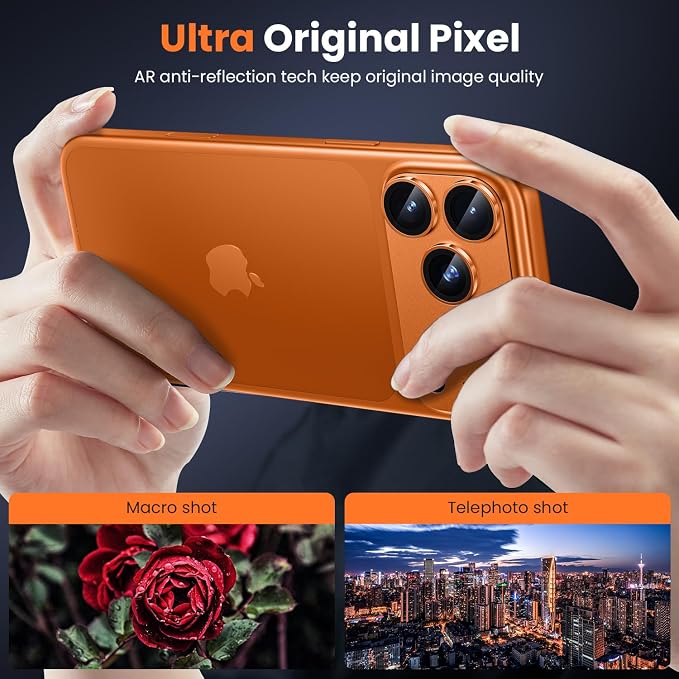 WSKEN for iPhone 17 Pro Camera Lens Protector, Metal Aluminum Alloy Tempered - Image 2
