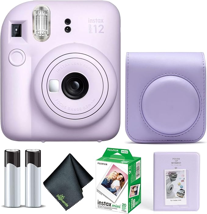 Fujifilm Instax Mini 12 Instant Camera Lilac Purple Bundle by FUJIFILM