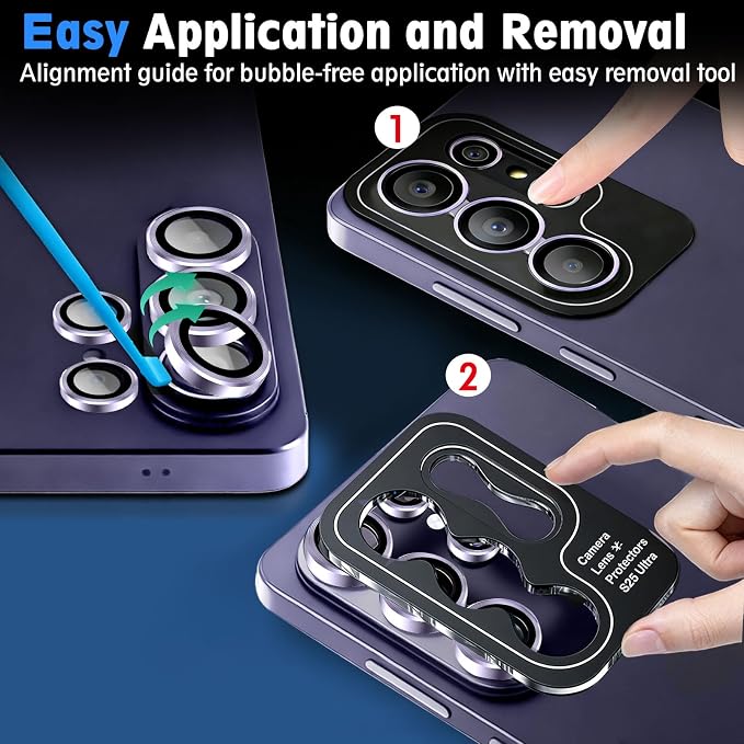 SiHPuoy 2 Sets Camera Lens Protector - Image 3