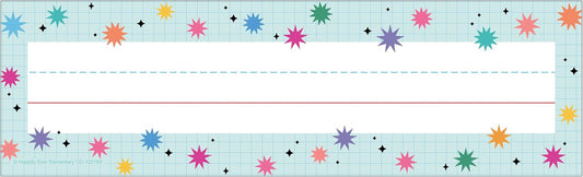 Carson Dellosa Retro Remix 36PC Groovy Name Labels for Kids, Retro Tags for Labeling Classroom, School Supplies, Chalkboard, Desk Organizer and Locker Organization, Teacher Decor