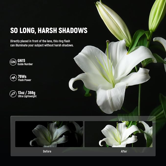 NEEWER RF1-S Marco Ring Flash Light Compatible - Image 2