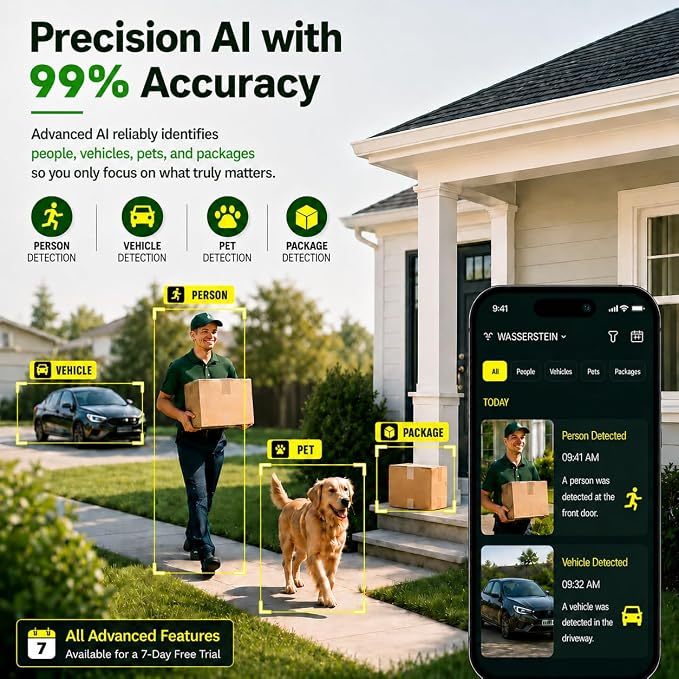 2K Window Camera, 5Ghz & 2.4Ghz WiFi Security Camera - Image 2