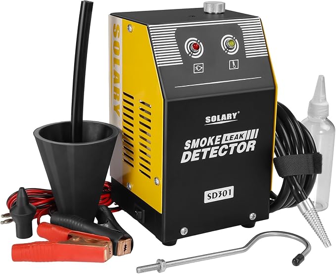 Solary Automotive Smoke Machine Leak Detector - 12V DC EVAP Vacuum Diagnostic - Image 9
