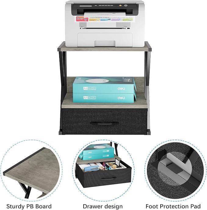 aboxoo Printer Stand for Desk - Image 7
