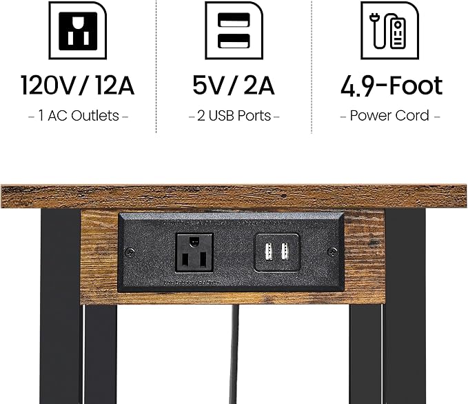 TUTOTAK 2 Tier Printer Stand, Rolling Printer Cart - Image 7