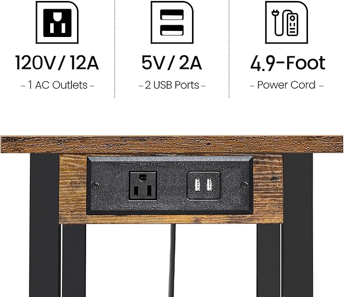 TUTOTAK 3 Tier Printer Stand, Rolling Printer Cart - Image 7