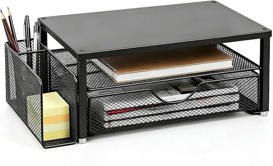 Spacrea Desk Organizer and Accessories, Computer Monitor Stand Riser by Spacrea