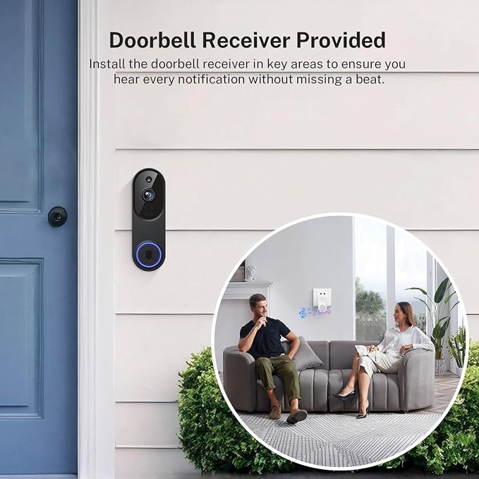 Orbitell 1080p Wireless Wi-Fi Video Doorbell Camera - Image 7