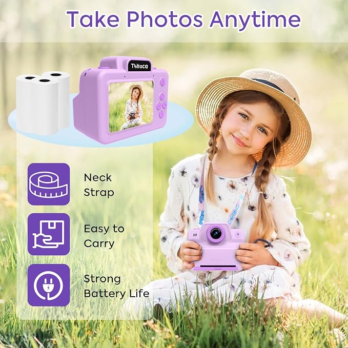 Instant Print Camera for Kids, Toddler Kids Camera Instant Print for 3 4 5 6 7 - Image 4