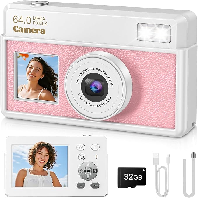 4K UHD Digital Camera, 64MP Autofocus Camera by Unknown