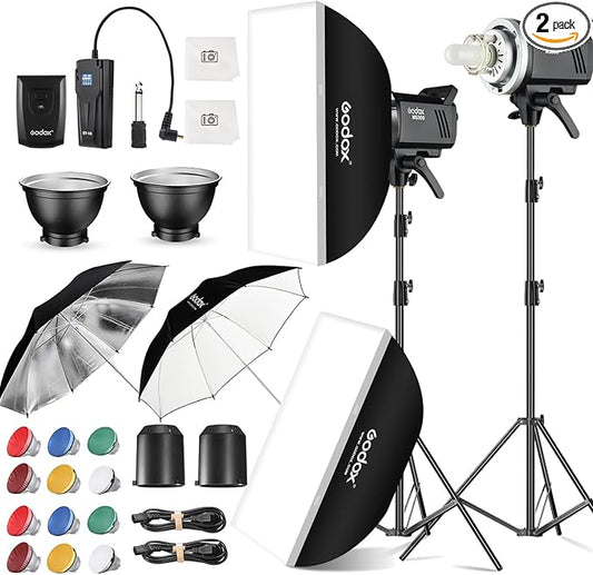 2pcs Godox MS300 Studio Flash Kit by GODOX
