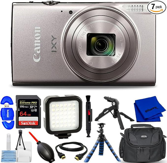 Canon PowerShot IXY 650 HS Compact Digital Camera 12x Optical Zoom IXY650 by Amazon+Renewed