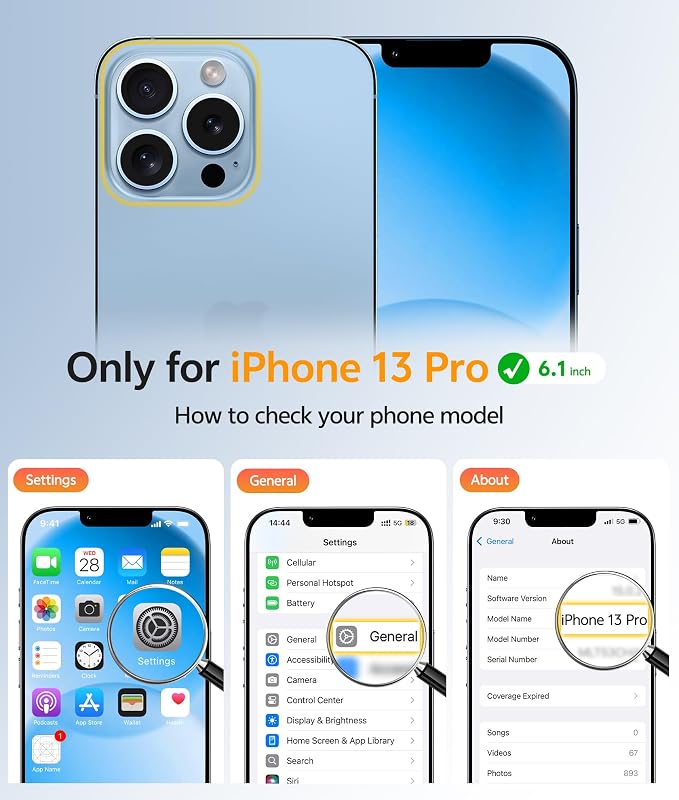 FNTCASE for iPhone 13 Pro Case: Translucent Matte Cases - Image 2